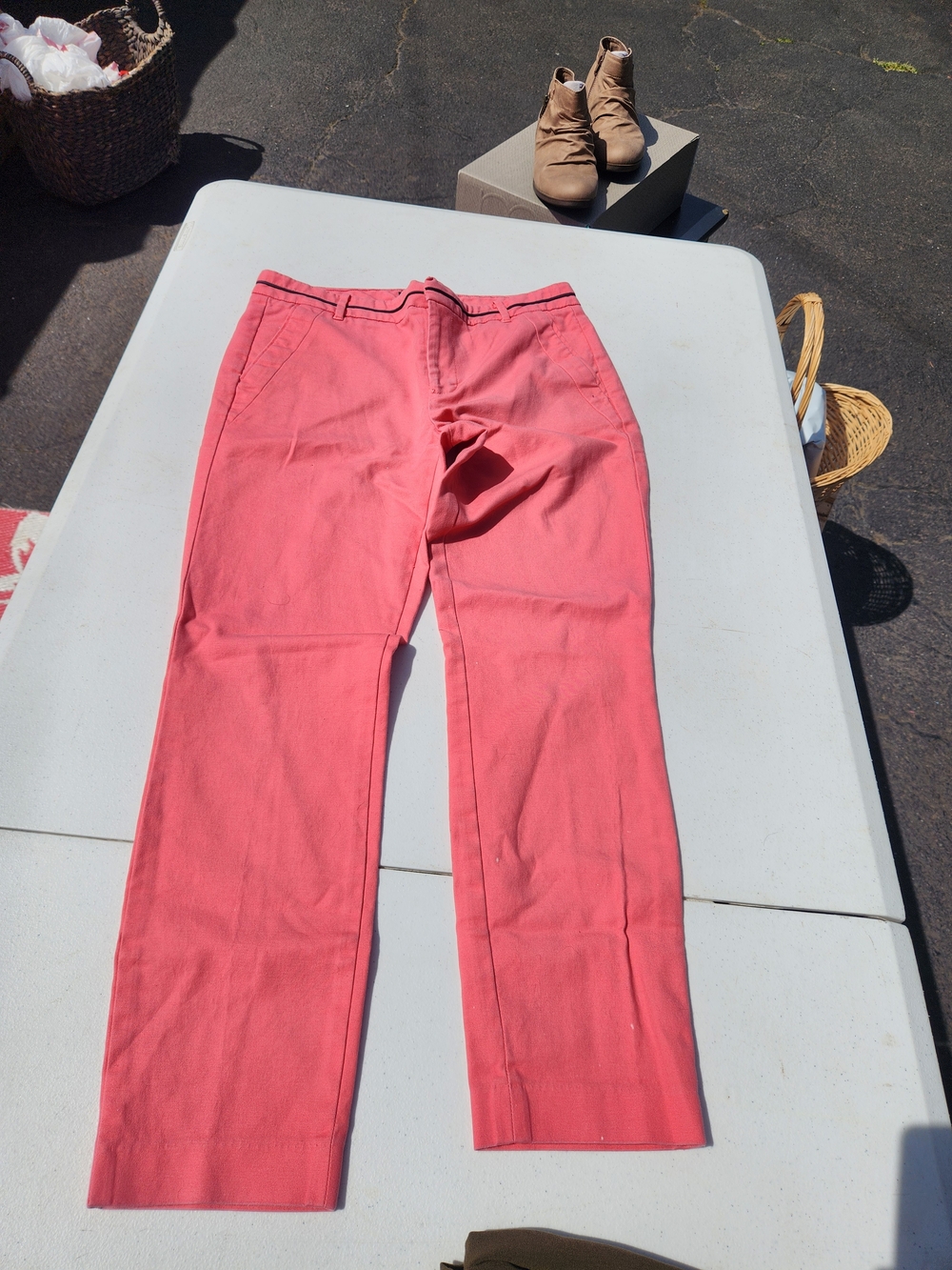 Tommy Hilfiger Coral Pink Casual Pants